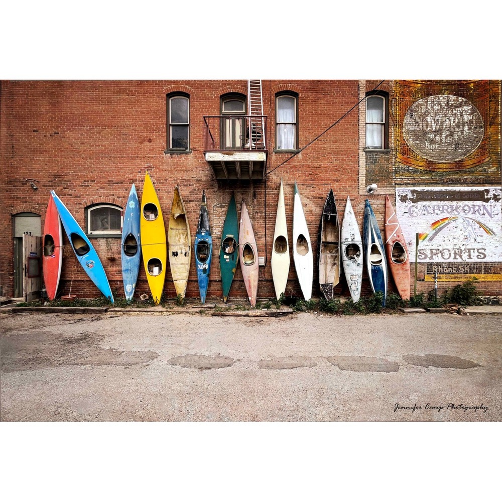 Colorful Kayak Art Print Colorful Nautical Wall Decor Size‎ 11x14